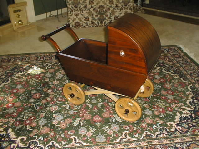 photo of wooden stroller