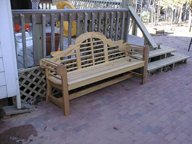 Picture of a high class park bench