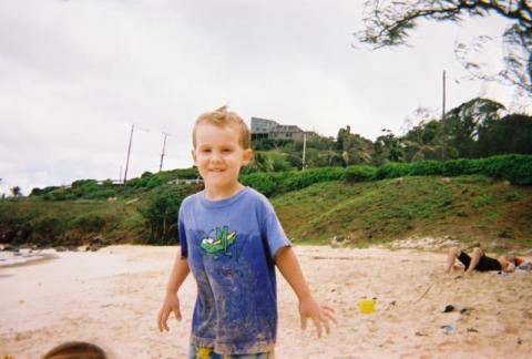 Picture:Bryson on the beach